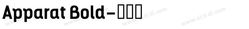 Apparat Bold字体转换